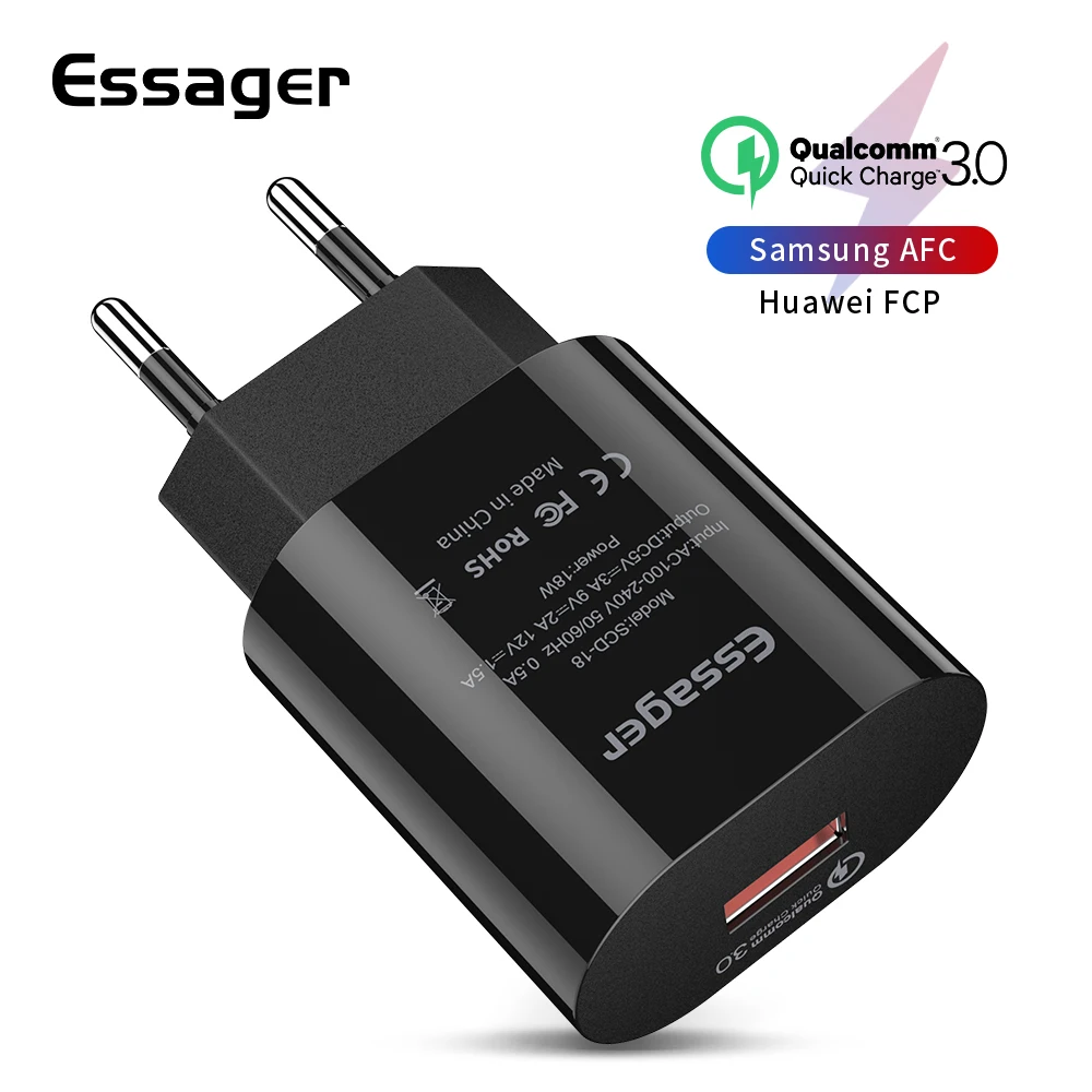 Быстрая зарядка 3 0 USB зарядное устройство QC3.0 QC штепсельная вилка европейского