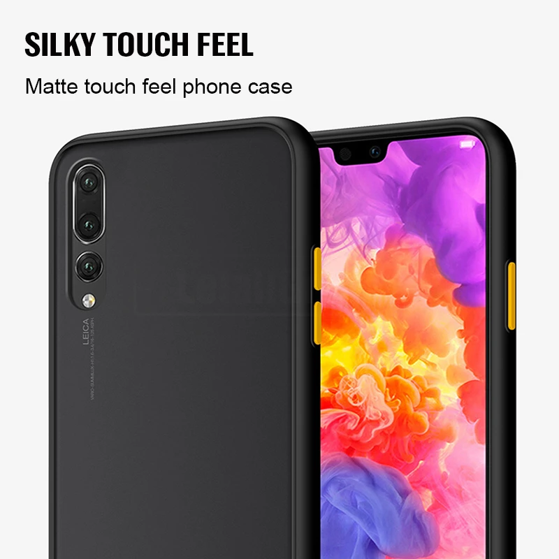 Матовый сенсорный чехол для телефона huawei P20 Pro, силиконовая задняя крышка для huawei P30 Pro, силиконовый чехол, противоударный