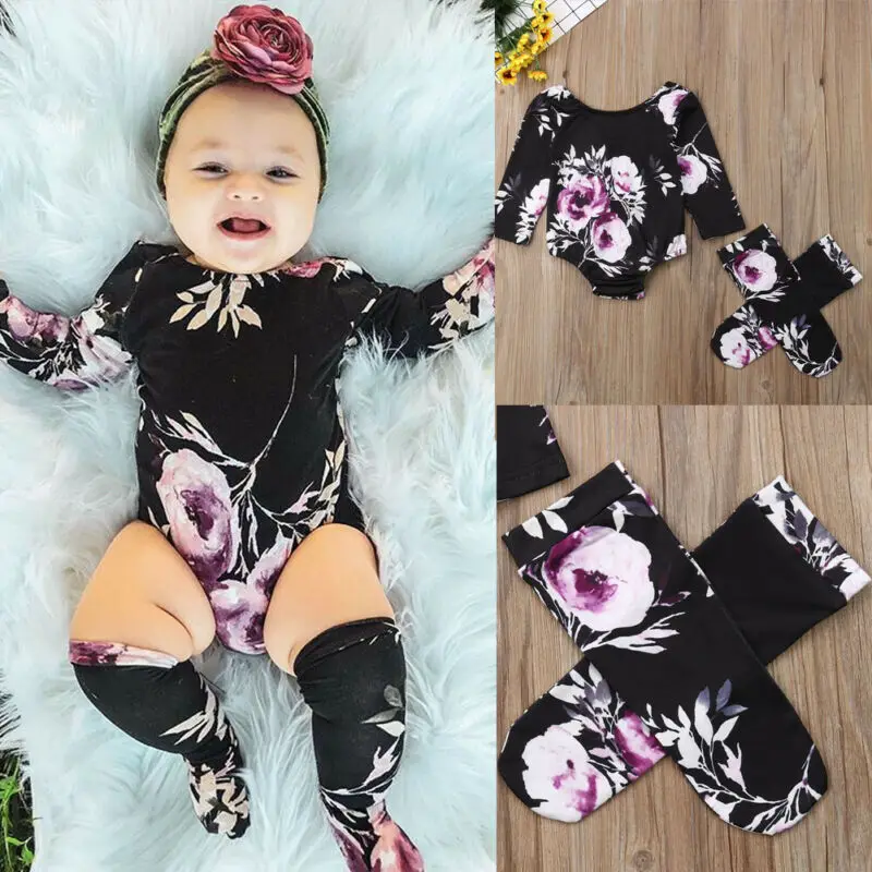 

Newborn Baby Infant Girl Floral Romper Jumpsuit Bodysuit Outfits Clothes