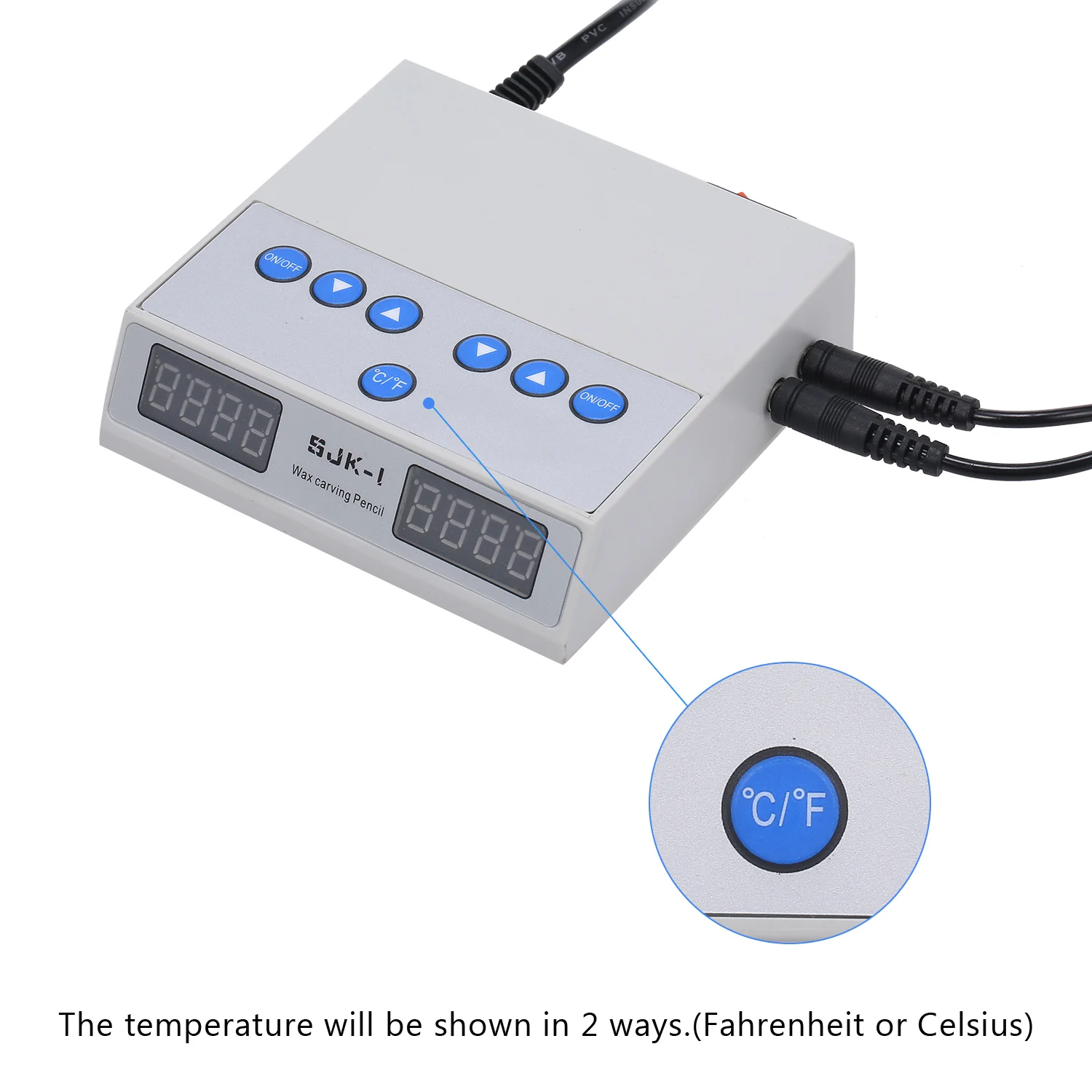 Электрическая зубная машинка для воска с двойными ручками и 6 наконечниками