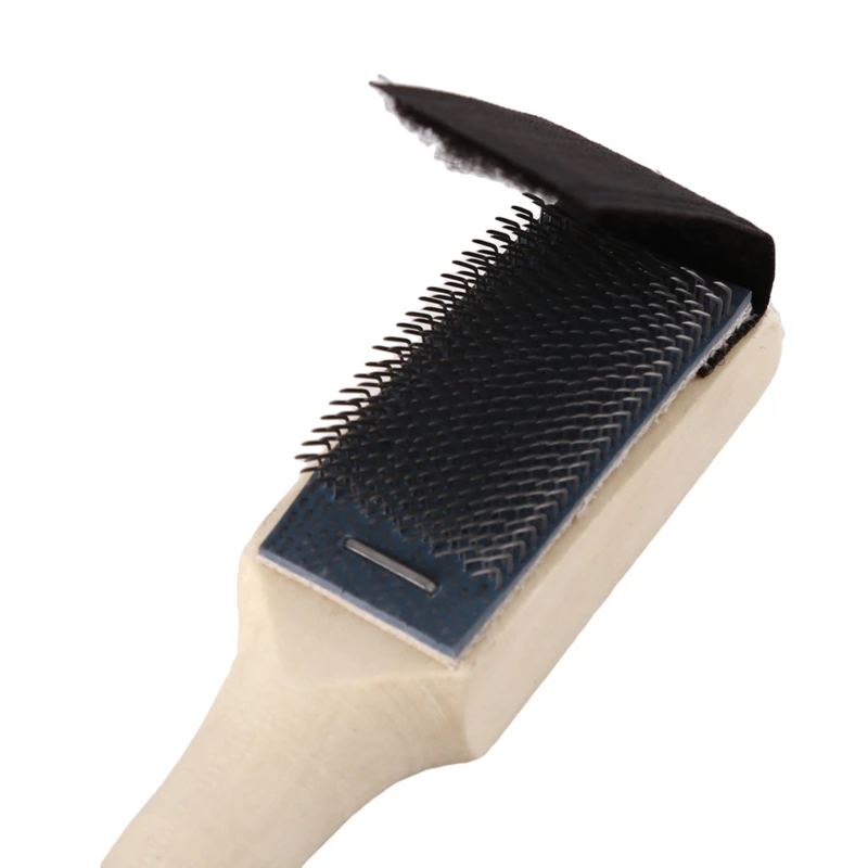 Wood Suede Sole Wire Shoe Brush Cleaners Ballet Dance Shoes Cleaning Brushes For Footwear | Дом и сад