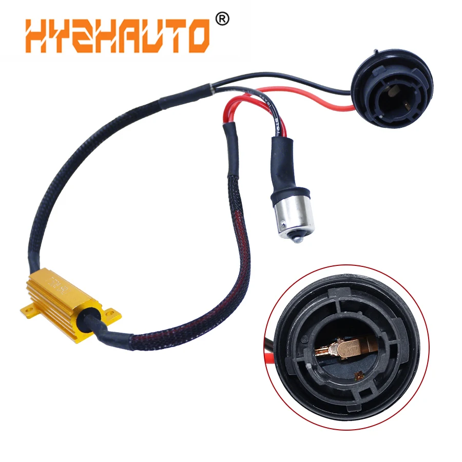 Автомобильный декодер hyzhato 1156 P21W Py21w кабель Canbus без мерцания ошибок резистор BA15S