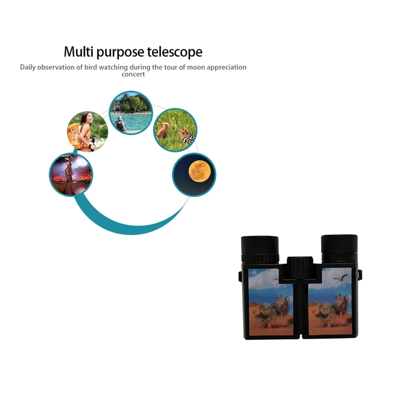 

10X22 Binocular Telescope Multipurpose Adult Children Binoculars Magnification Toy Telescope Camping Full Optical Telescopes