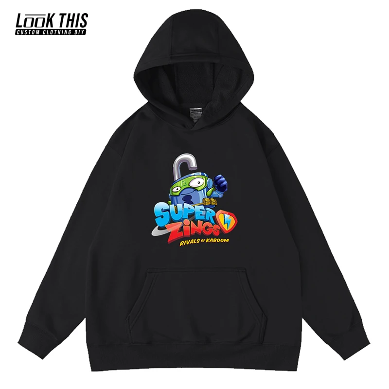 

Superzings Anime Cartoon Men Oversized Hoodie Sweatshirt Fashion Hooded Teen Streetwear Pullover Tops Men's Harajuku Hoodies