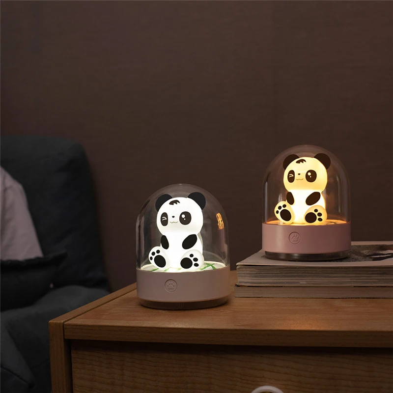 

Led Panda Night Light Bedroom Mood Light Holiday Gifts Smart Bulb Kinder Room Decorations Indie Kid Decoration Interior Table