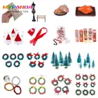 16 112 рождественские ботинки для кукольного домика, венок на елку, миниатюрная метла для еды, Миниатюрные аксессуары для кукольного домика