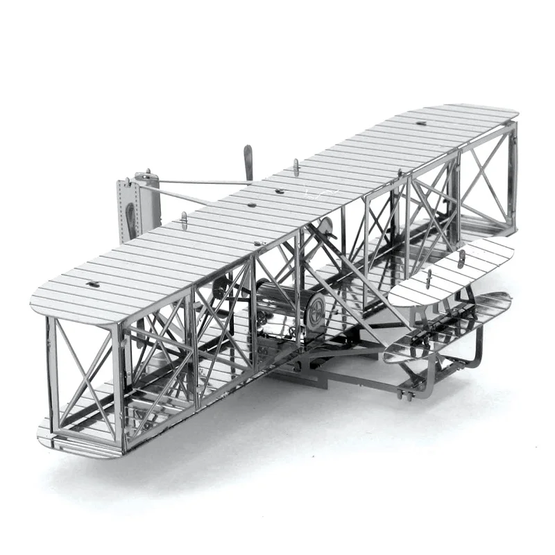 Wright 3D металлическая головоломка модель игрушка головоломка военная конструкция насекомое несколько моделей Набор DIY взрослых головоломки развития интеллекта - Цвет: Wright
