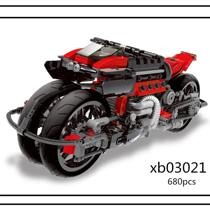 XingBao 03002 Творческий LepinDS дизайн классических серии Vespa P200 мотоцикл строительные