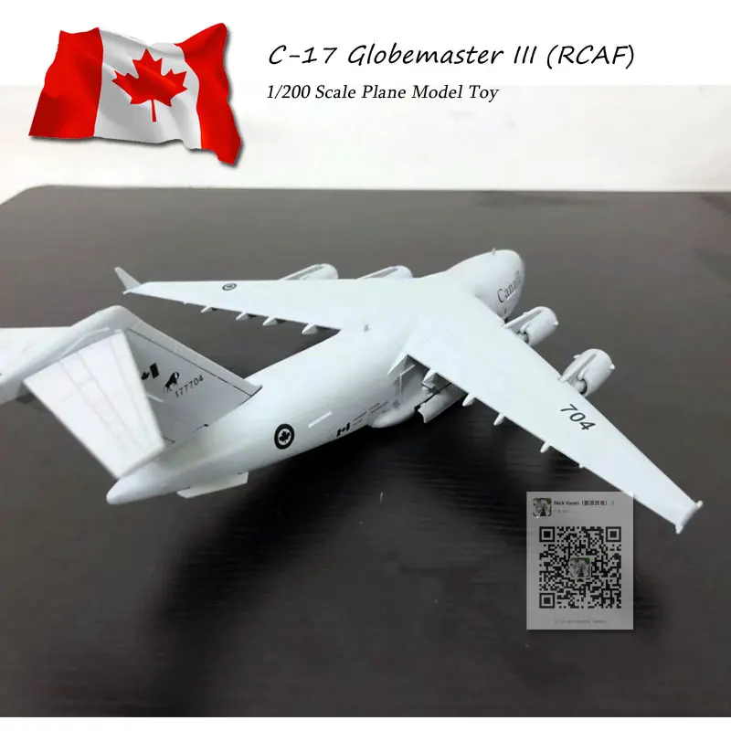 AMER 1/200 военная модель игрушки Canda RCAF C17 C-17 Globemaster III транспортер литой металлический самолет модель игрушки для сбора/подарка