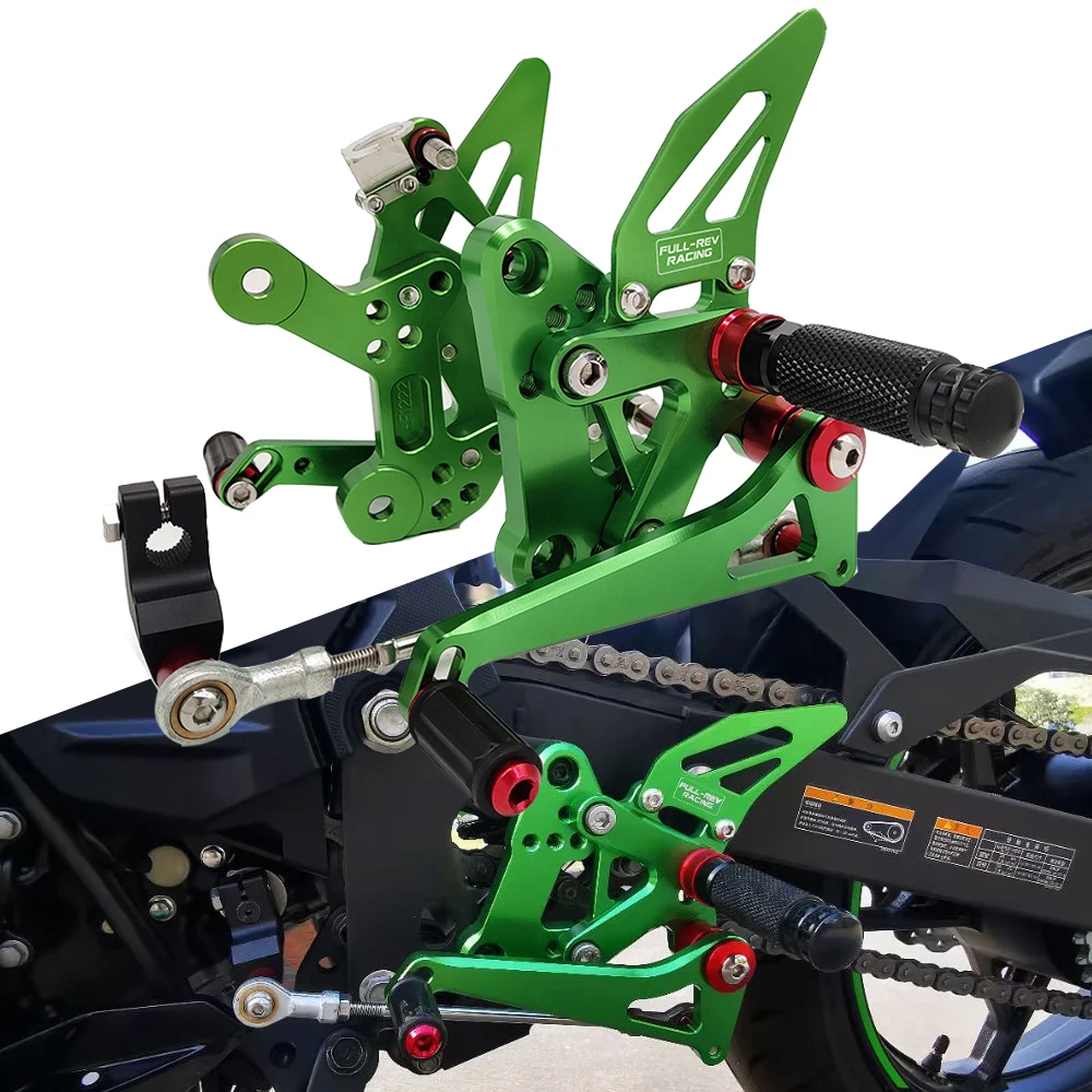 

Регулируемые подножки с ЧПУ для Kawasaki ZXR400 Ninja400 2018 2019-2021