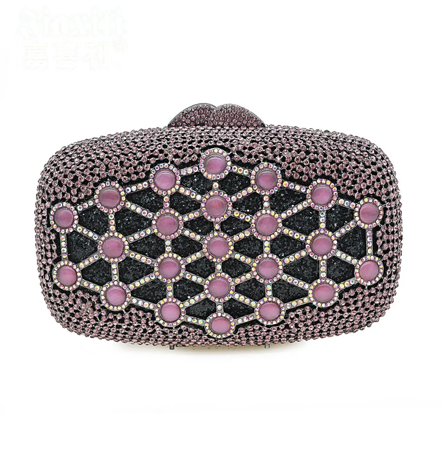

High quality ladies luxury diamond evening clutch bag for wedding party full rhinestone dinner female bag bride crystal handbag