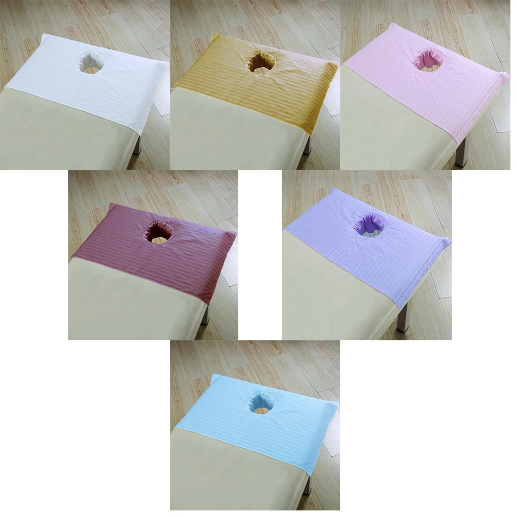

Massage Bed Table Cover SPA Couches Sheets With Breath Face Hole - 75 x 55cm