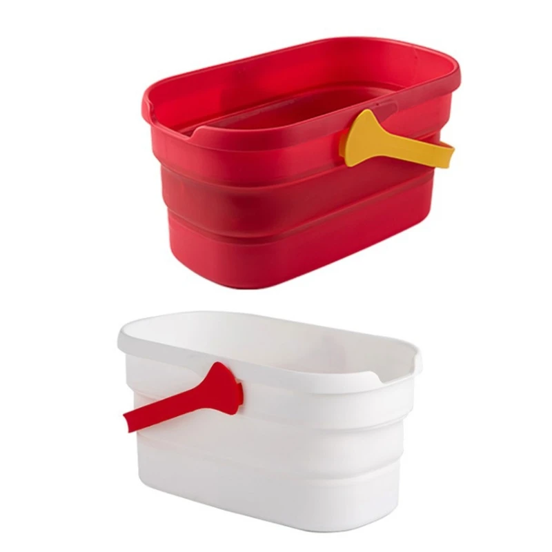 

Складное ведро с ручкой, прямоугольное портативное устройство для хранения воды для детей и кемпинга, дома и улицы