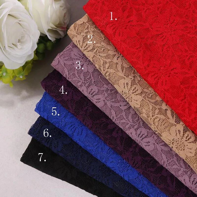 2019 вышитая маргариткой вырезанная эластичная кружевная ткань для летних платьев