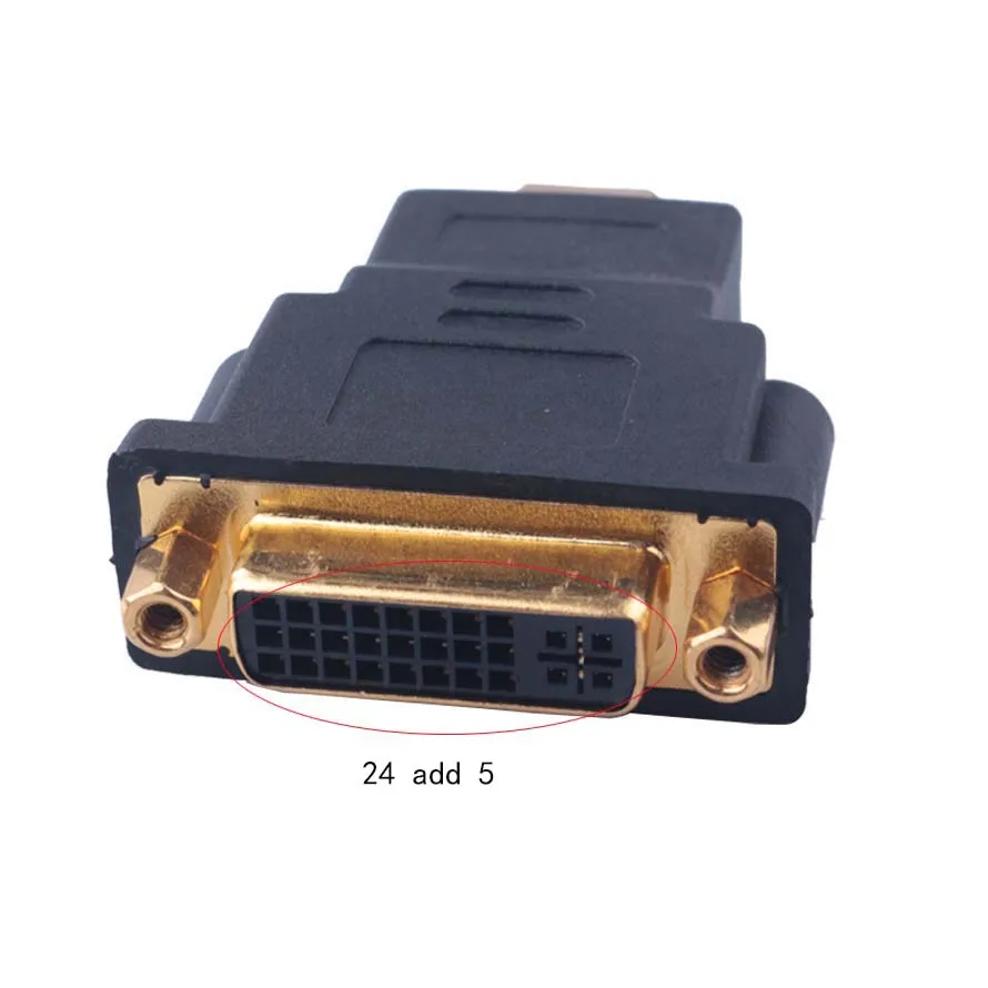1080P DVI в HDMI-совместимый преобразователь 24 + 5/24 1 адаптер Мама-папа разъем