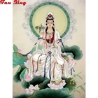 Картина из квадратных страз, вышивка крестиком, постеры Сын богини Милосердный Будда, 5D алмазная вышивка, украшение для дома