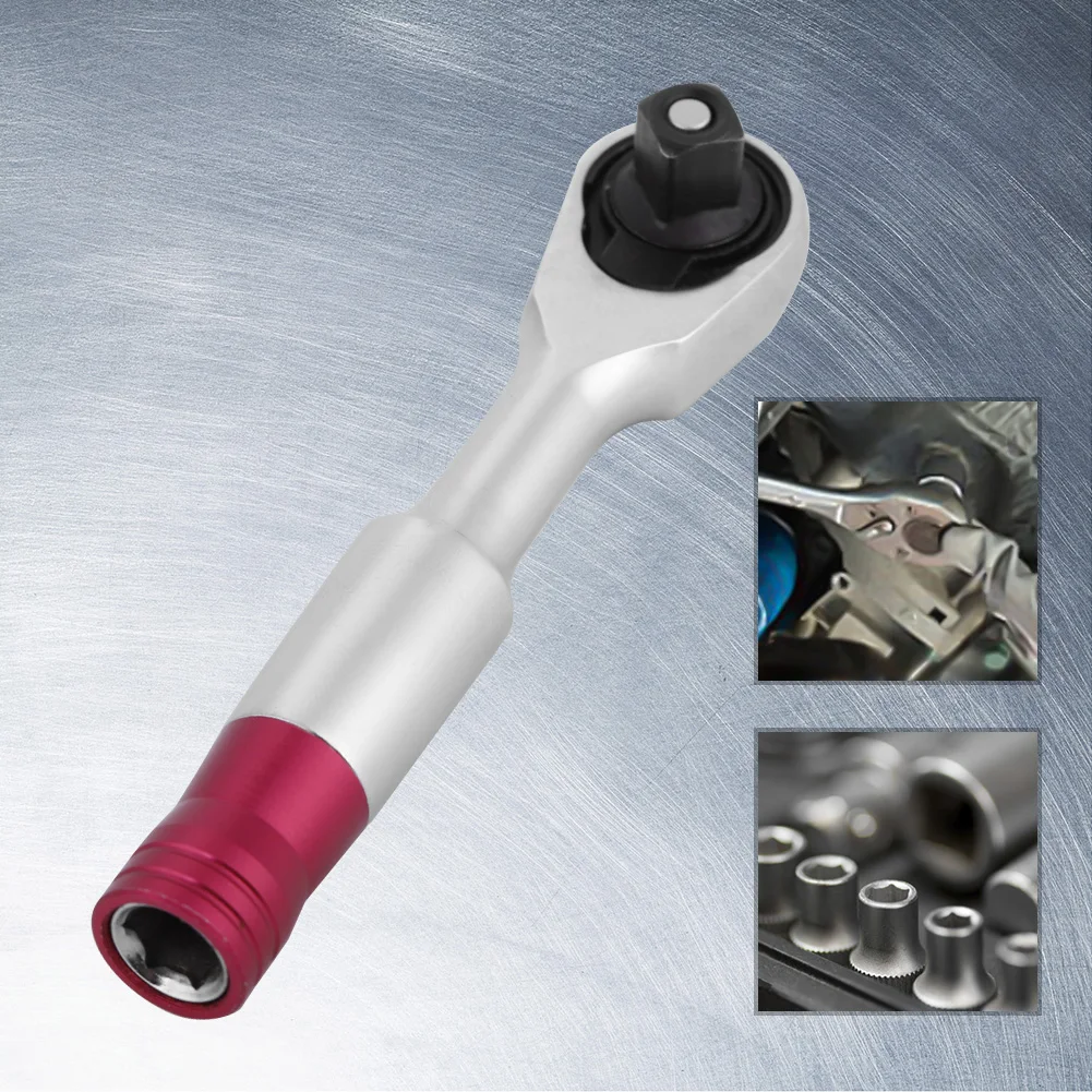 

Мини-ключ с храповым механизмом, 1/4 дюйма, набор динамометрических ключей, ремонтный инструмент с функцией быстрой резки для транспортного ...