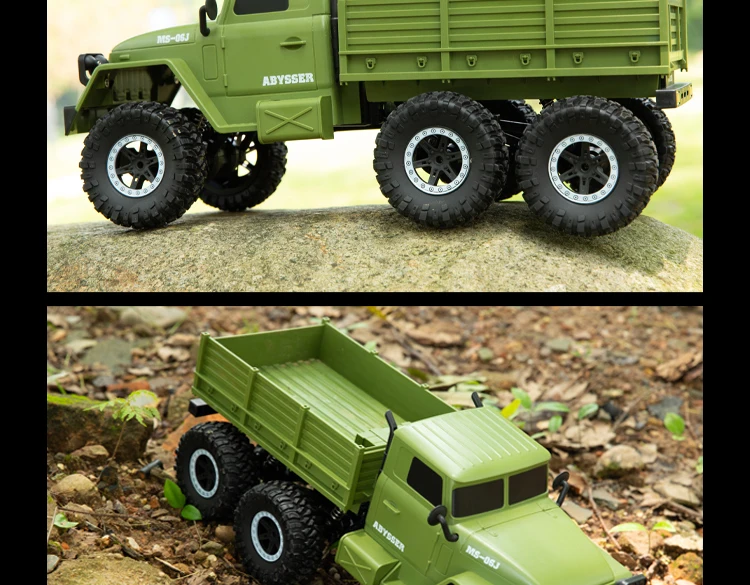 Большой 1/10 2,4G RC Ретро грузовик Урал 6WD независимая система подвески дистанционное управление военный грузовик автомобиль Хобби Игрушки для мальчиков подарок