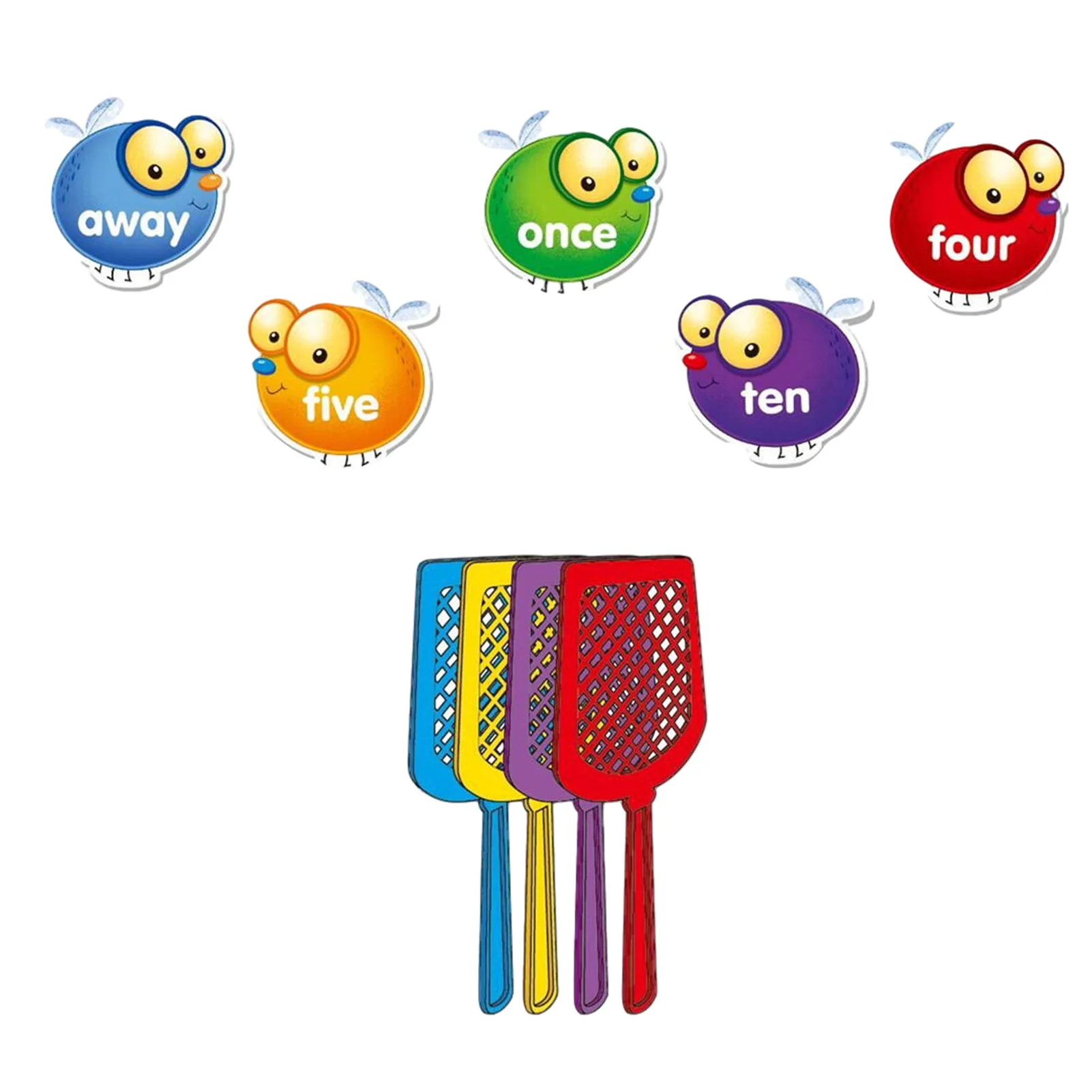 

Swat a Sight Word Game Visual Tactile Auditory Learning Educational Toy for 3+ Children Toddler Homeschool Kindergarten Supplies