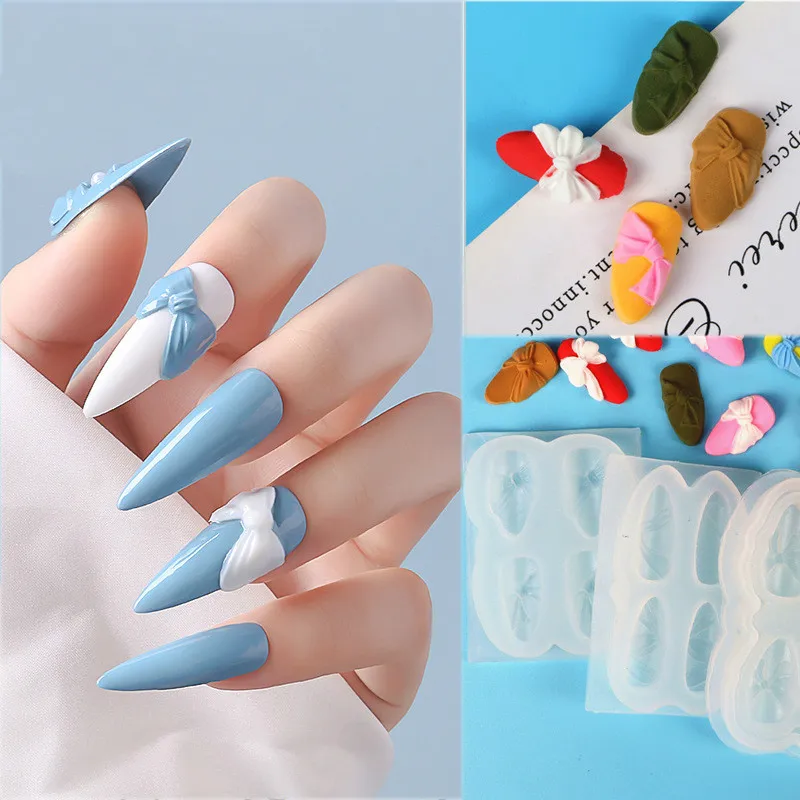 Дизайн ногтей бант силиконовая форма в японском стиле 3d стерео силиконовый