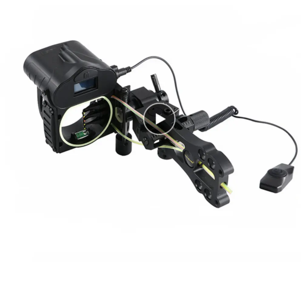 

2019 Bow & Arrow Aiming Laser Range Finder Five-pin Fast Adjustment Sight Ranging Riflescope For Hunting Entertainment Archery