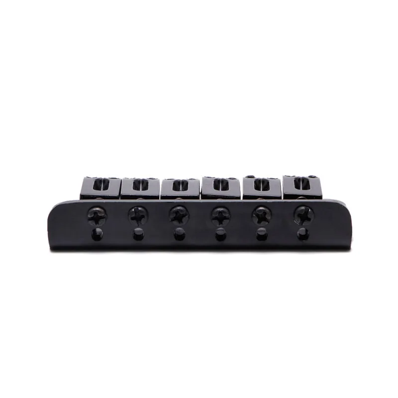 

Guitar 6 String Metal Hardtail Bridge Black For Electric Guitar With Screws New