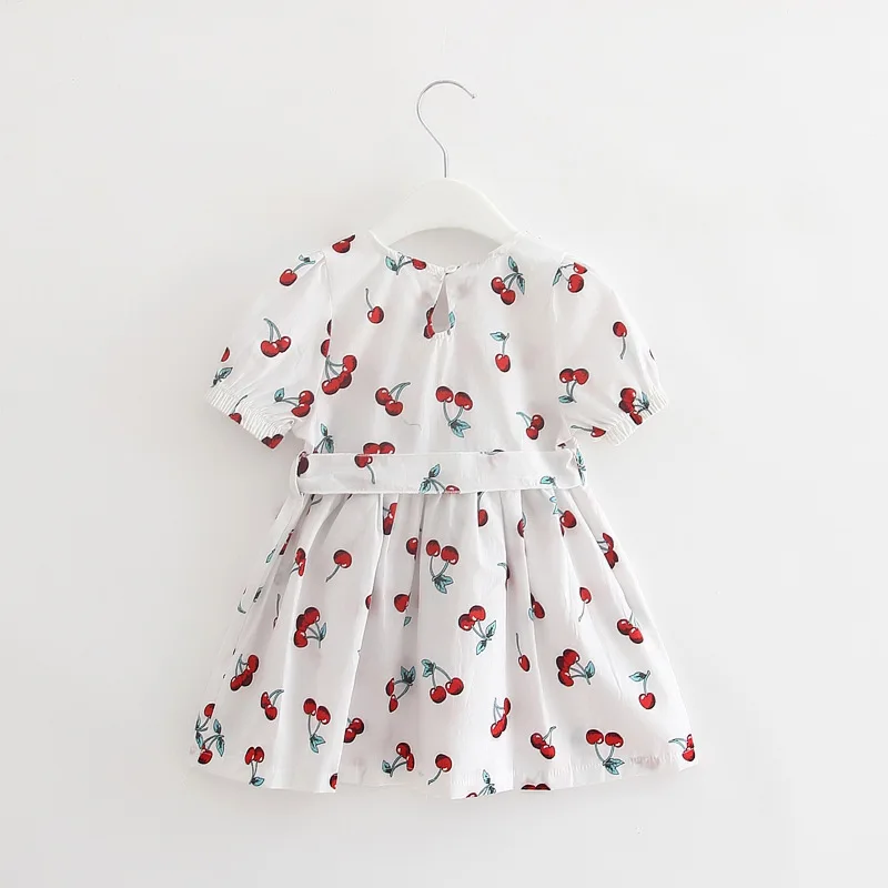 Детское платье для девочек летнее принцессы с цветочным принтом элегантная