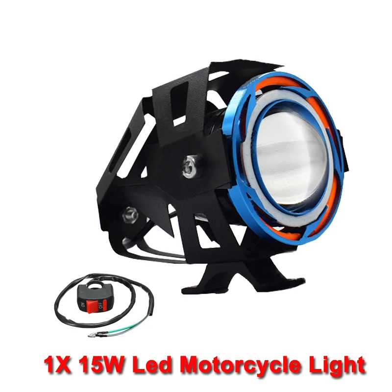 Motor led bulb x1 Светодиодный противотуманный светильник s для moto rcycles U11 Angel Devil Eye, светодиодный фонарь, головной светильник, мото rcycle, скутер, фары мотоцикла, лампы, мото передний светильник - Color: Motor led bulb x1