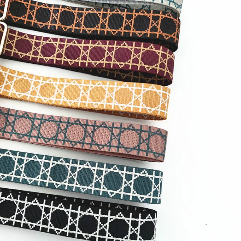 New 3.8Cm Wide Bag With Mesh Webbing Wtrap For Men And Women Bag Accessories  Adjustable Shoulder Messenger Long  Strap Belt