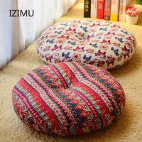 japanese meditation futons cushion pearl cotton cushions for hotel tatami linen seat cushion yoga pillow for living room 40x10cm