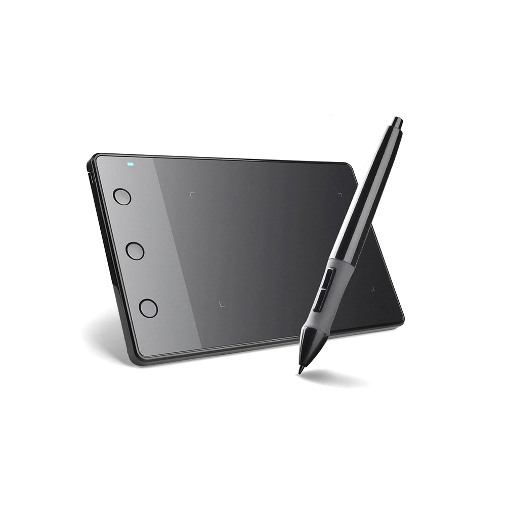 Графический планшет Huion H420 профессиональный цифровой для рисования с 3 горячими