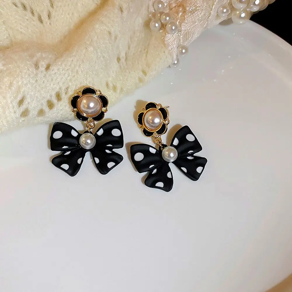 Женские винтажные вечерние Ги-гвоздики в горошек с жемчугом | Украшения и