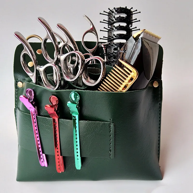 Кожаные волосы ПУ Ножницы сумка водонепроницаемый парикмахерский чехол для
