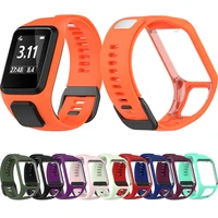 silicone replacement wrist band strap for tomtom runner 2 3 spark 3 gps watch tom 2 3 series wristband bracelet accessories