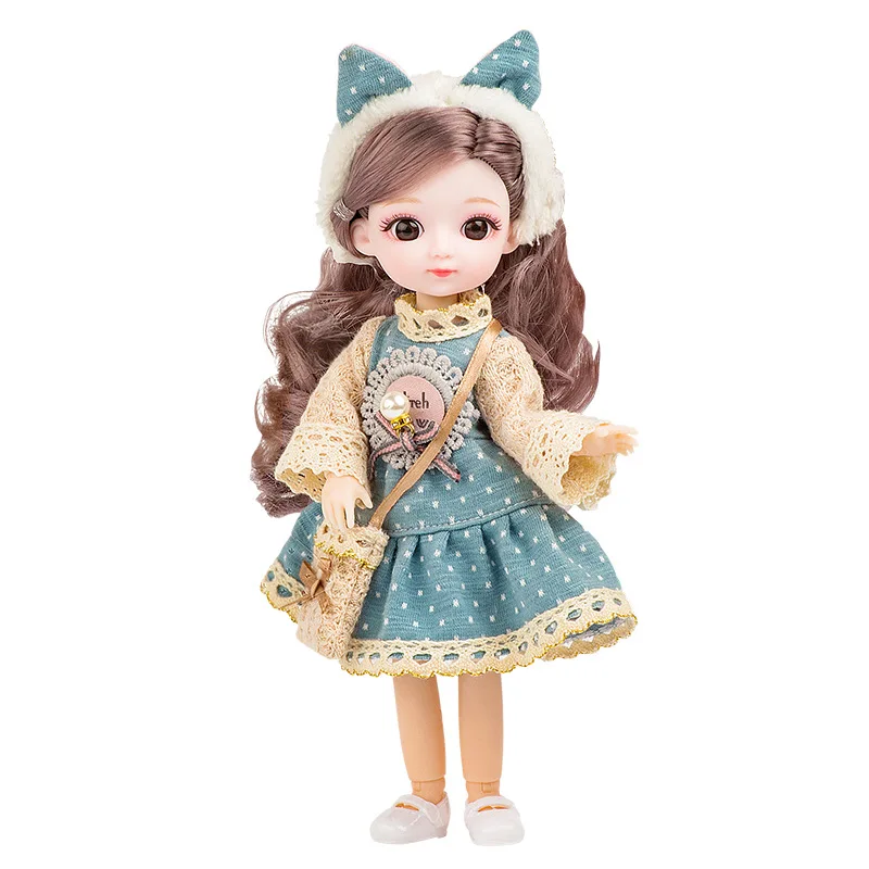 1/8 кукла 13 фотоэлементов 20 см фиолетовые оранжевые волосы с высококачественной