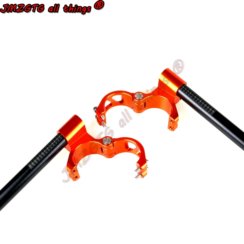 Гоночный CNC зажим на ручках для KTM RC200 RC390 2014 2020 черный|clip on handle bars|clip onclip bar |