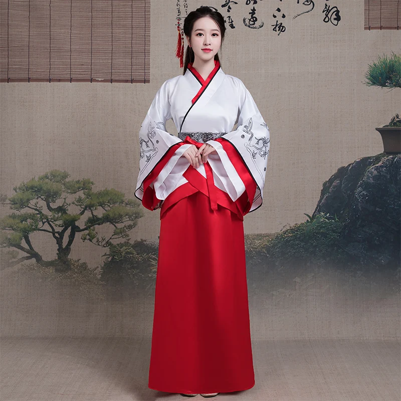 Новое китайское Старинное платье Hanfu, Национальный костюм для женщин династии Тан, королевская принцесса, косплей, одежда для сцены DL6572