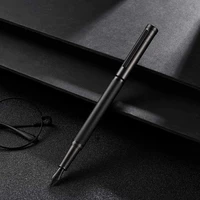 0 50 41 0 mm brushed black bentfine nib calligraphy fountain pen with converter and metal box set classic design
