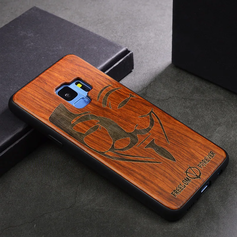 Деревянный ящик для iPhone 11 Pro Max 7 6 6S 8 Plus X XR XS Max чехол для телефона samsung Galaxy S9 S10 Plus Note 9 8 10 Plus Pro - Цвет: MJ