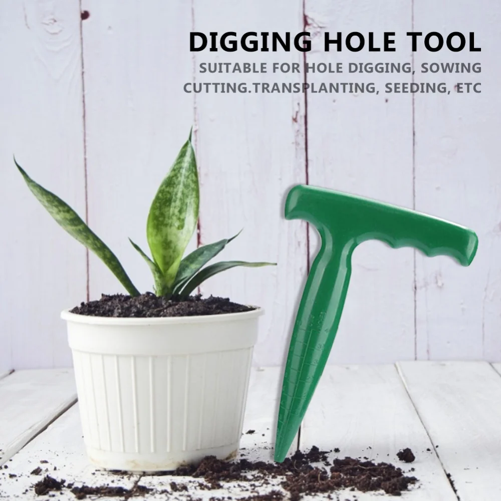 

New Arrival Plastic Soil Punching Machine Seedling Sowing Tool Puncher Spread Soil Machine Gardening Supplies Garden Tool