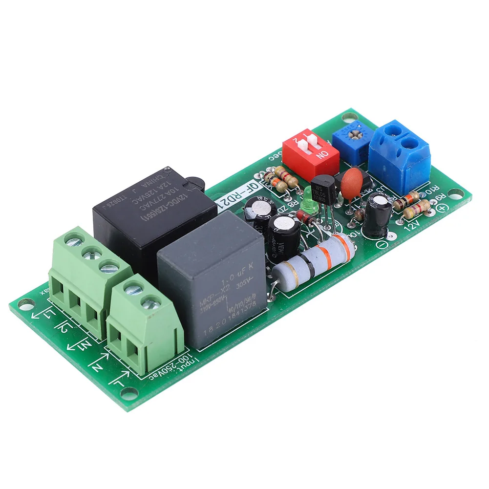 

Delay Off Time Relay Module Timer Switch Board 0.2-300min 100-220V AC