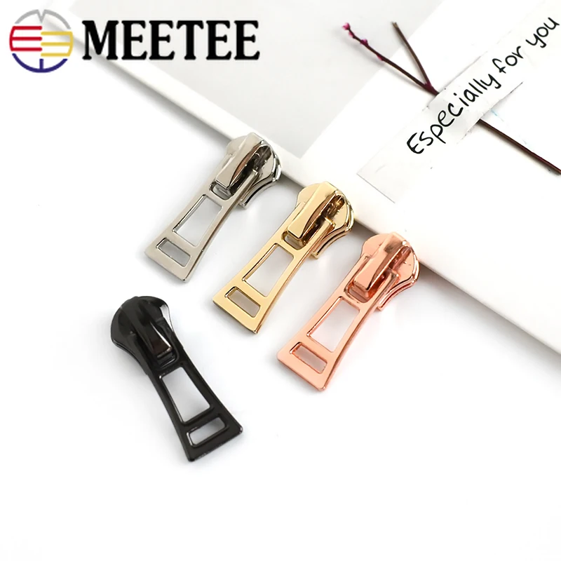 Meetee 10 шт. слайдер на молнии Съемник для 5 # металлический замок головка Diy чемодан