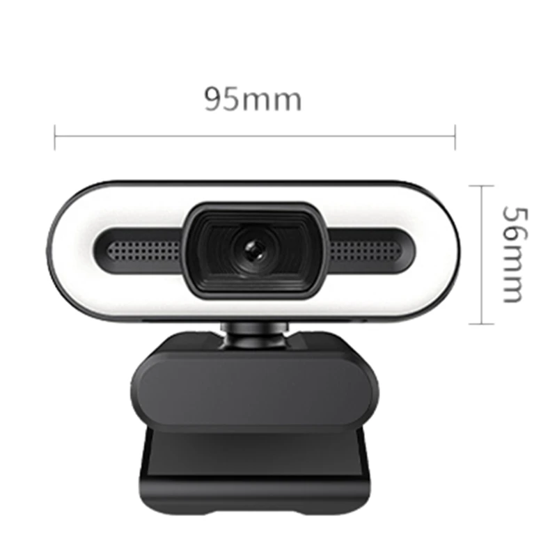 

Webcam with Built-in Microphone 105 Wide-Angle Webcam Suitable for Live Video/Video Call/Online Meeting
