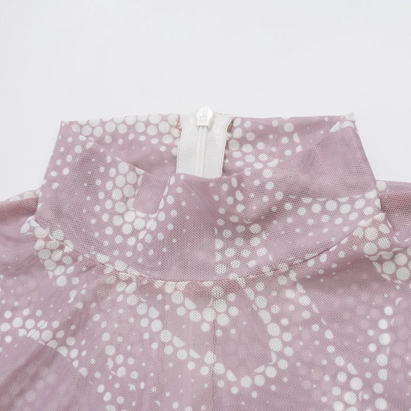 

Sexy Serpentine Print See Through Jumpsuit Long Sleeve High Waist Butt Lifting Bodycon Party Club Women Romper Outfit