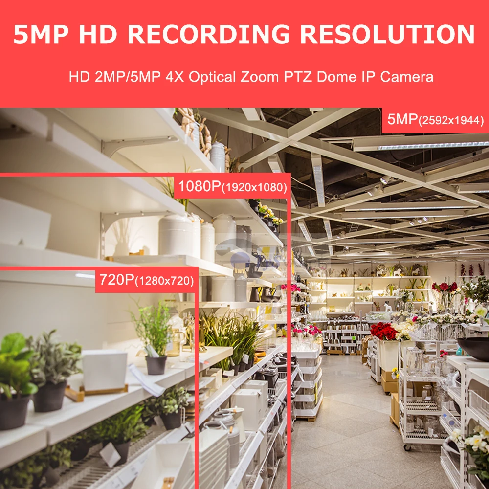 HD 1080P 2MP 5MP PoE Onvif H.265 IR Крытый Мини CCTV безопасности PTZ купольная камера 2.0MP 4X оптический зум домашнее наблюдение IP камера