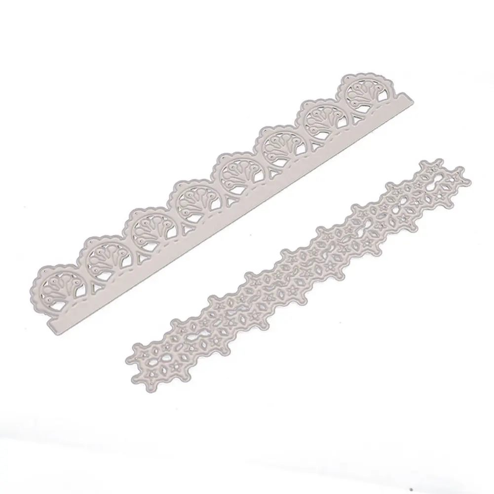 

2 шт./лот винтажные Кружева Вышивка неправильной каймы металлические режущие штампы тиснение Скрапбукинг изготовление бумажных открыток «...