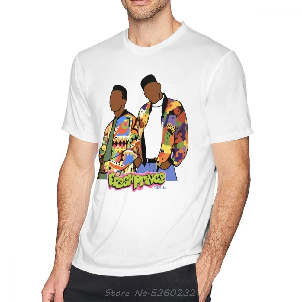 Fresh Prince футболка Футболка с принтом оверсайз коротким рукавом из 100% хлопка