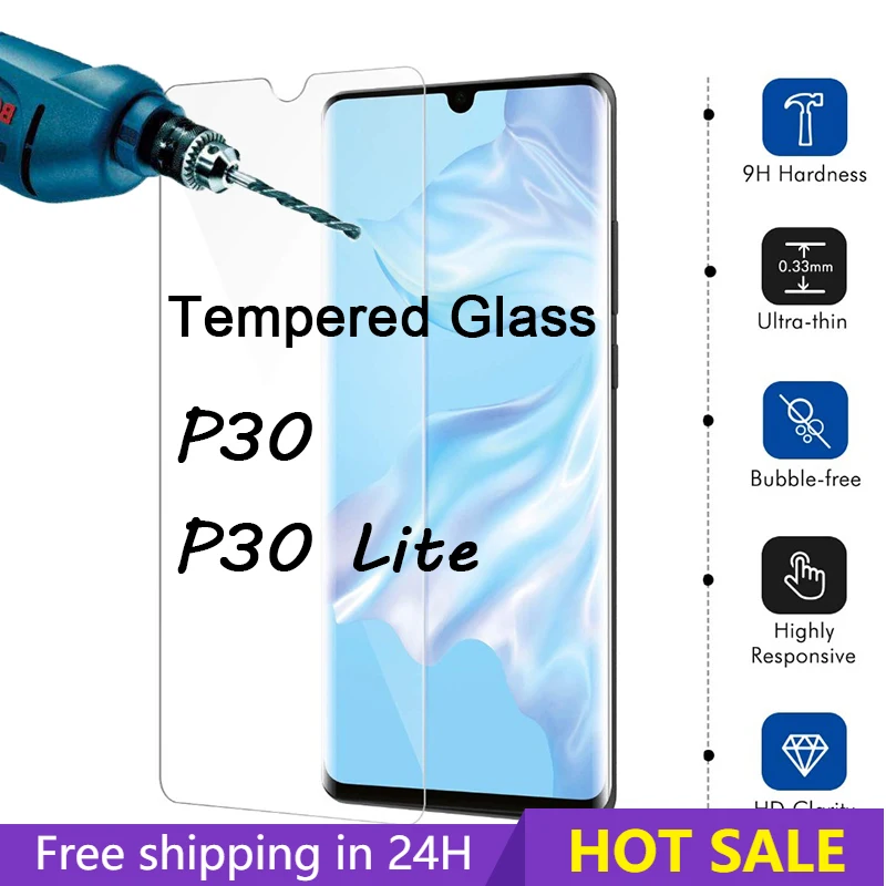 Закаленное стекло для Huawei P30 Lite P30Lite Защитное P20 2018 Pro защита экрана на P Smart 2019 Z |