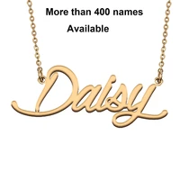 cursive initial letters name necklace for daisy birthday party christmas new year graduation wedding valentine day gift