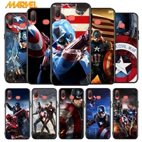 captain america marvel for samsung galaxy a9 a8 star a750 a7 a6 a5 a3 plus 2018 2017 2016 silicone black phone case soft cover